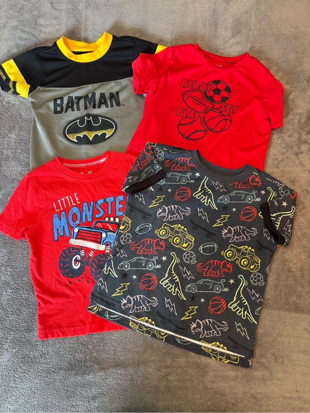 Kid’s Batman and Trucks Top Set